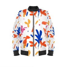 将图片加载到图库查看器,Abstract Leaf & Plant Ladies Bomber Jacket by The Photo Access
