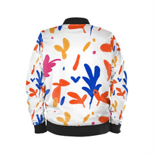 将图片加载到图库查看器,Abstract Leaf & Plant Ladies Bomber Jacket by The Photo Access