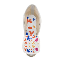 Load image into Gallery viewer, Abstract Leaf & Plant Ladies Wedge Espadrilles by The Photo Access