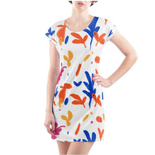 Load image into Gallery viewer, Abstract Leaf & Plant Ladies Tunic T-Shirt by The Photo Access