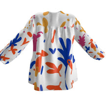 Load image into Gallery viewer, Abstract Leaf & Plant Womens Blouse by The Photo Access