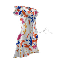 Load image into Gallery viewer, Abstract Leaf & Plant Tea Dress by The Photo Access