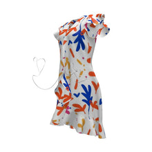 Load image into Gallery viewer, Abstract Leaf & Plant Tea Dress by The Photo Access