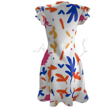 Load image into Gallery viewer, Abstract Leaf & Plant Tea Dress by The Photo Access