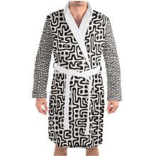 Загрузить изображение в средство просмотра галереи, Hand Drawn Labyrinth Bathrobe by The Photo Access