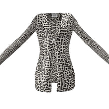 Load image into Gallery viewer, Hand Drawn Labyrinth Ladies Cardigan With Pockets by The Photo Access