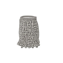 Load image into Gallery viewer, Hand Drawn Labyrinth Flounce Skirt by The Photo Access