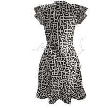 Load image into Gallery viewer, Hand Drawn Labyrinth Tea Dress by The Photo Access
