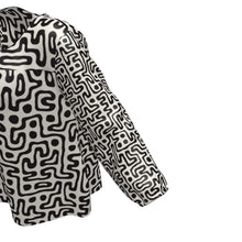 Load image into Gallery viewer, Hand Drawn Labyrinth Womens Blouse by The Photo Access