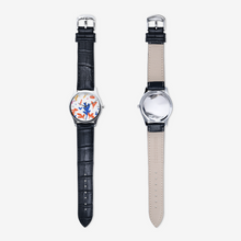 将图片加载到图库查看器,Abstract Leaf & Plant Classic Fashion Unisex Print Silver Quartz Watch Dial by The Photo Access