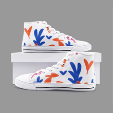 将图片加载到图库查看器,Abstract Leaf & Plant Unisex High Top Canvas Shoes by The Photo Access