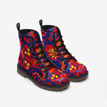 Load image into Gallery viewer, Wallpaper Damask Floral Casual Leather Lightweight boots MT by The Photo Access