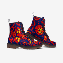 Load image into Gallery viewer, Wallpaper Damask Floral Casual Leather Lightweight boots MT by The Photo Access