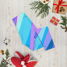 Load image into Gallery viewer, Blue Pink Abstract Eighties Capri Leggings by The Photo Access