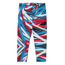 Load image into Gallery viewer, Colorful Thin Lines Art Capri Leggings by The Photo Access