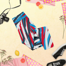 Load image into Gallery viewer, Colorful Thin Lines Art Capri Leggings by The Photo Access