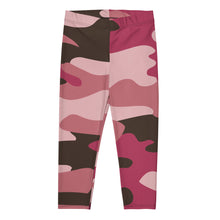 Load image into Gallery viewer, Pink Camouflage Capri Leggings by The Photo Access