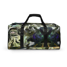 Load image into Gallery viewer, Abstract Fluid Lines of Movement Muted Tones 100% Polyester Duffle Bag by The Photo Access