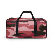 Load image into Gallery viewer, Pink Camouflage 100% Polyester Duffle bag by The Photo Access