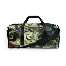 Load image into Gallery viewer, Abstract Fluid Lines of Movement Muted Tones 100% Polyester Duffle Bag by The Photo Access