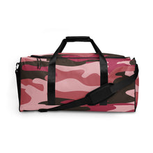 Load image into Gallery viewer, Pink Camouflage 100% Polyester Duffle bag by The Photo Access