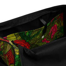 Load image into Gallery viewer, Hand Drawn Floral Seamless Pattern 100% Polyester Duffle Bag by The Photo Access