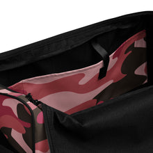 Load image into Gallery viewer, Pink Camouflage 100% Polyester Duffle bag by The Photo Access
