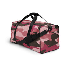 Load image into Gallery viewer, Pink Camouflage 100% Polyester Duffle bag by The Photo Access