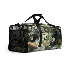 Load image into Gallery viewer, Abstract Fluid Lines of Movement Muted Tones 100% Polyester Duffle Bag by The Photo Access