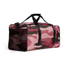 Load image into Gallery viewer, Pink Camouflage 100% Polyester Duffle bag by The Photo Access