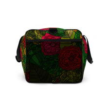 Load image into Gallery viewer, Hand Drawn Floral Seamless Pattern 100% Polyester Duffle Bag by The Photo Access