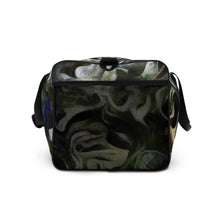 Load image into Gallery viewer, Abstract Fluid Lines of Movement Muted Tones 100% Polyester Duffle Bag by The Photo Access