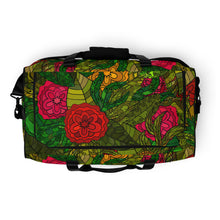 Load image into Gallery viewer, Hand Drawn Floral Seamless Pattern 100% Polyester Duffle Bag by The Photo Access