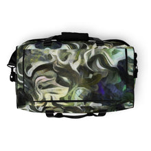Load image into Gallery viewer, Abstract Fluid Lines of Movement Muted Tones 100% Polyester Duffle Bag by The Photo Access