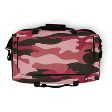 Load image into Gallery viewer, Pink Camouflage 100% Polyester Duffle bag by The Photo Access