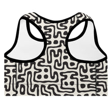 Load image into Gallery viewer, Hand Drawn Labyrinth Padded Sports Bra by The Photo Access