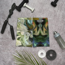 Load image into Gallery viewer, Abstract Fluid Lines of Movement Muted Tones High Fashion Custom Spandex Shorts by The Photo Access