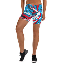 Load image into Gallery viewer, Colorful Thin Lines Art Spandex Shorts by The Photo Access