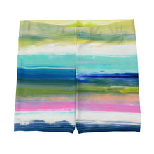 Load image into Gallery viewer, Colorful Oil Paint Stripes Spandex Shorts by The Photo Access