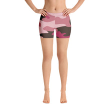Load image into Gallery viewer, Pink Camouflage Spandex Shorts by The Photo Access