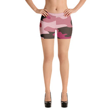 Load image into Gallery viewer, Pink Camouflage Spandex Shorts by The Photo Access