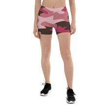 Load image into Gallery viewer, Pink Camouflage Spandex Shorts by The Photo Access