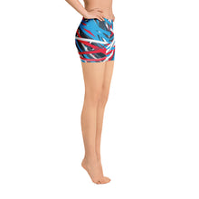 Load image into Gallery viewer, Colorful Thin Lines Art Spandex Shorts by The Photo Access