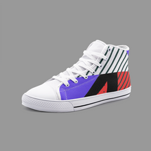 Load image into Gallery viewer, Neo Memphis Patches Stickers Unisex High Top Canvas Shoes by The Photo Access