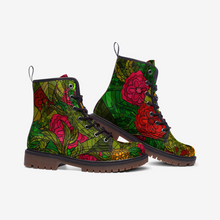 गैलरी व्यूवर में इमेज लोड करें, Hand Drawn Floral Seamless Pattern Casual Leather Lightweight boots MT by The Photo Access