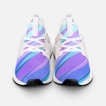 Load image into Gallery viewer, Blue Pink Abstract Eighties Unisex Lightweight Sneaker by The Photo Access