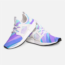 Load image into Gallery viewer, Blue Pink Abstract Eighties Unisex Lightweight Sneaker by The Photo Access