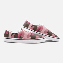 Load image into Gallery viewer, Pink Camouflage Unisex Canvas Shoes Fashion Low Cut Loafer Sneakers by The Photo Access