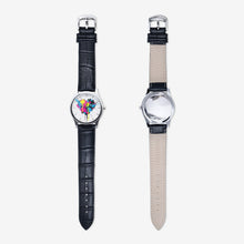 Load image into Gallery viewer, Ink Stains Classic Fashion Unisex Print Silver Quartz Watch by The Photo Access