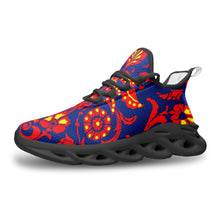 Load image into Gallery viewer, Wallpaper Damask Floral Unisex Bounce Mesh Knit Sneakers by The Photo Access
